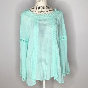 New Directions Crochet Trim Beautiful Top